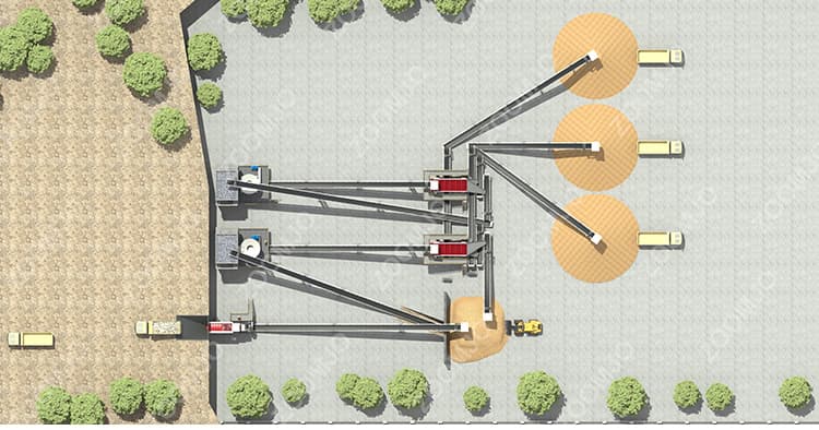 Capacity 400t/h River Pebble Jaw Crusher, Cone Crusher, Vibrating Screen Production Line send to Mexico